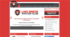Desktop Screenshot of lakesimcoesoccer.com